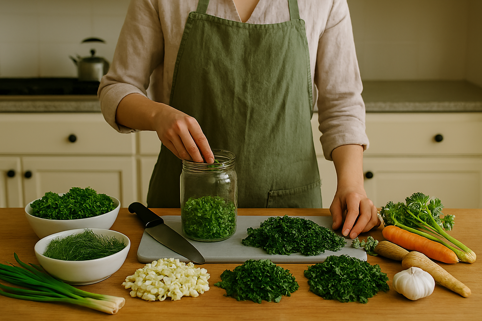 Recept za zeleno sol: shranite vitamine iz vrtnin za celo leto